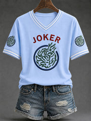 Women's Mahjong Print Casual T-Shirt