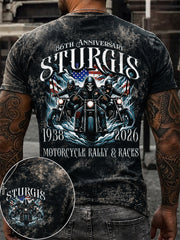 Men's Motorcycle Rally Printed T-shirt