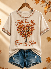 Women's Fall Is My Favorite Color short-sleeved T-shirt