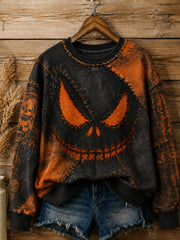 Women's Halloween Printed Sweatshirt