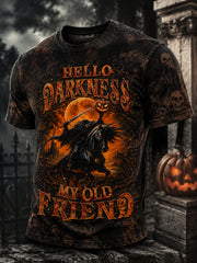 Men's Hello Darkness My Old Friend Halloween T-shirt