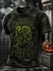 Men's Hello Darkness My Old Friend Halloween T-shirt