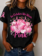 Women's In October We Wear Pink Short-sleeved T-shirt