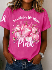 Women's In October We Wear Pink Short-sleeved T-shirt