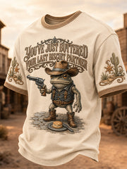 Men's You’ve Just Buttered Your Last Biscuit Print Casual Tee