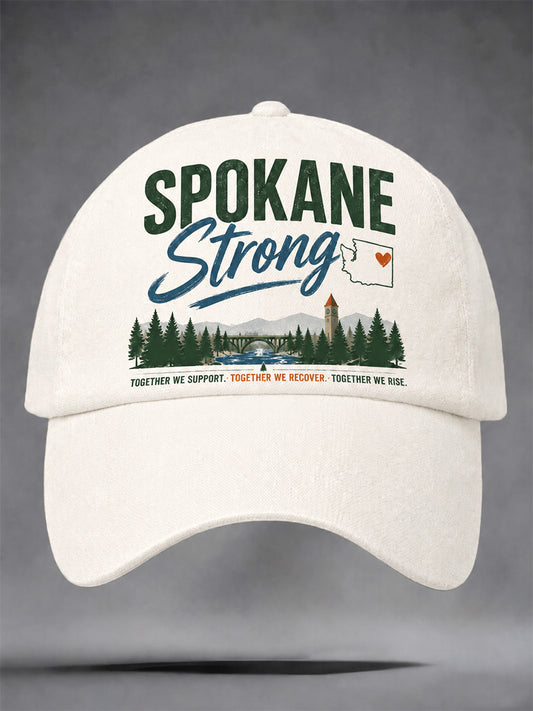 Unisex Pray For Spokane Complex Fire Print Hat