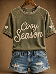Women's Cozy Season Printed T-shirt