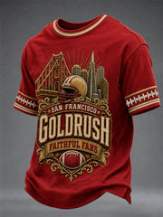 Men's Football Gameday Gift For Football Fans Short Sleeve T-shirt