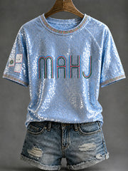 Women's Casual Mahjong T-Shirts