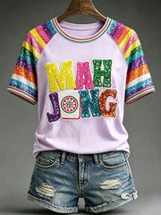 Women's Casual Mahjong T-Shirts