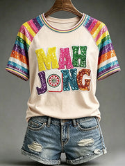 Women's Casual Mahjong T-Shirts