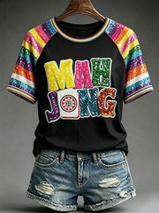 Women's Casual Mahjong T-Shirts