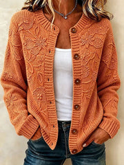 Women's Cozy Season Printed Casual Cardigan