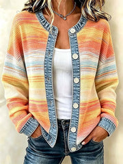 Women's Cozy Season Printed Casual Cardigan