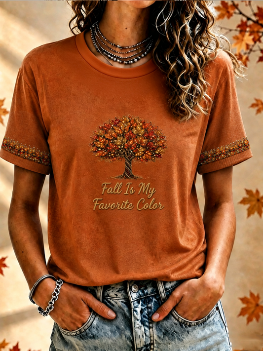 Women's Fall Is My Favorite Color short-sleeved T-shirt