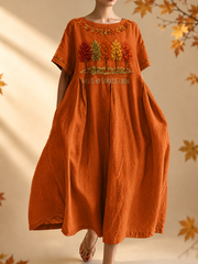 Women's Fall Is My Favorite Color Short Sleeve Dresses