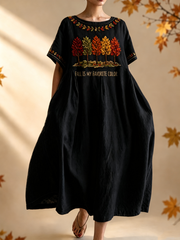 Women's Fall Is My Favorite Color Short Sleeve Dresses