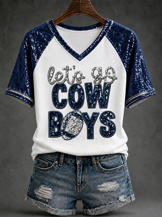Women's Game Day Football Casual T-Shirt