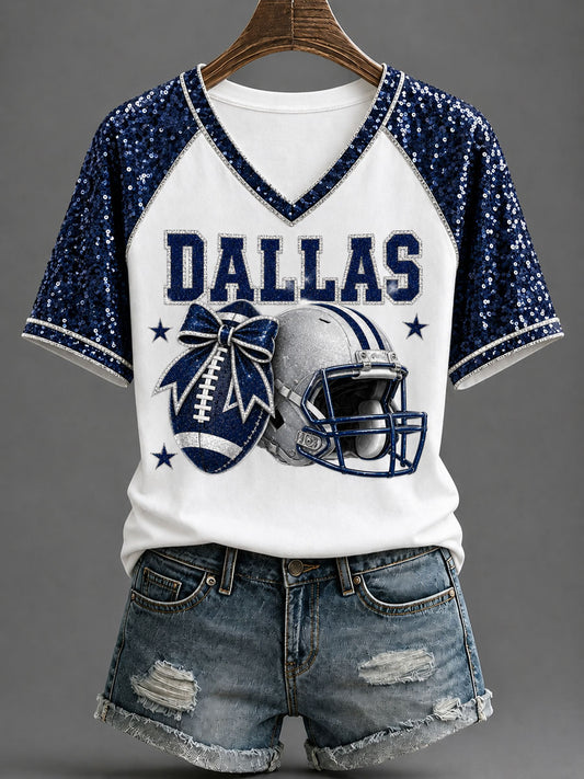 Women's Game Day Football Casual T-Shirt