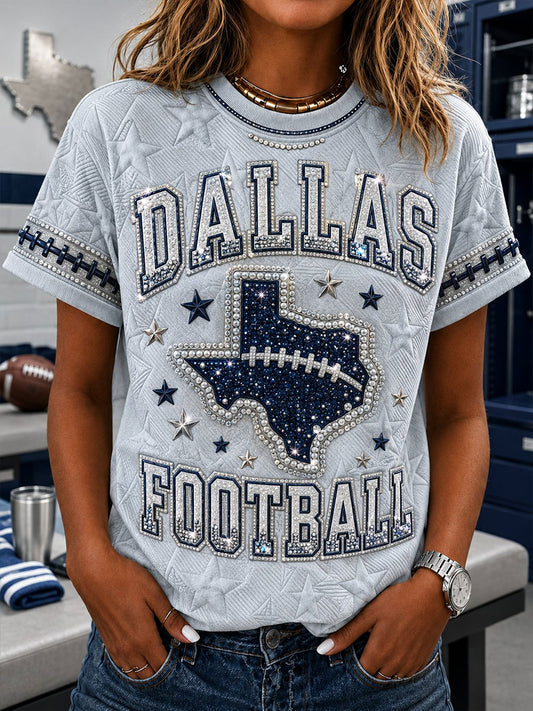 Women's Football Short-sleeved T-shirt