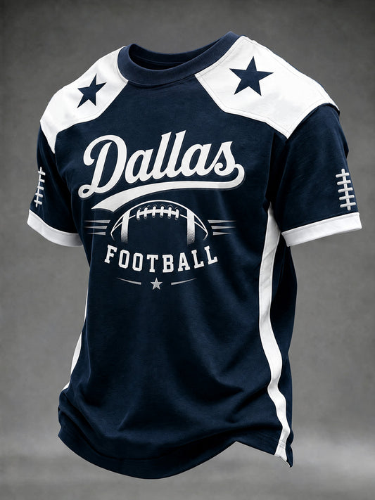 Men's Football Gameday Gift For Football Fans Casual Tee