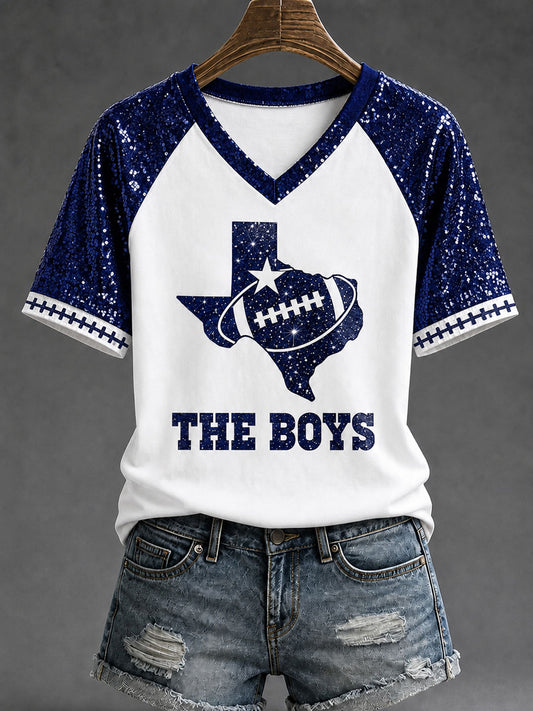 Women's Game Day Football Casual T-Shirt