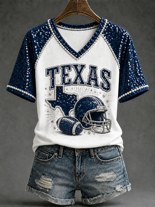 Women's Game Day Football Casual T-Shirt