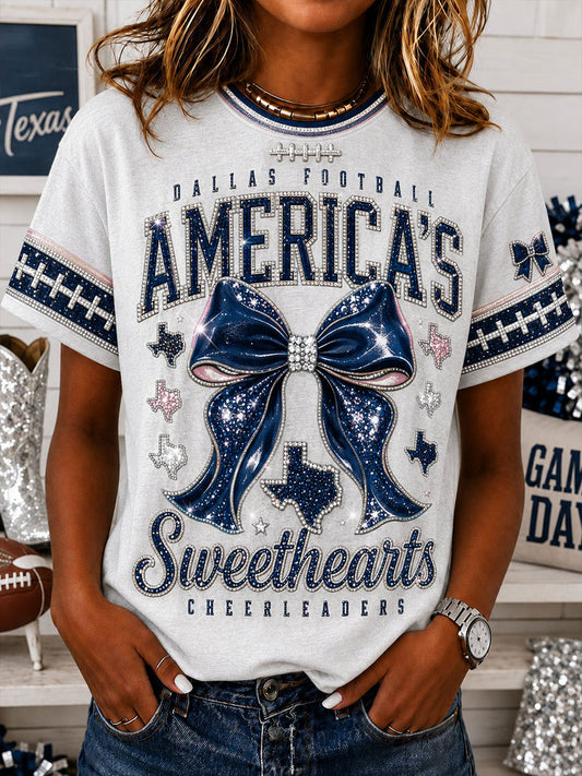 Women's  Football Short-sleeved T-shirt