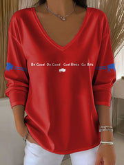 Women's Buffalo Football Lover Printed Tops