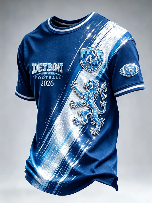 Men's Football Short Sleeves T-shirt