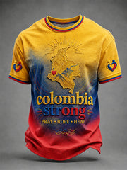 Men's Colombia Strong Pray For Colombia Tee