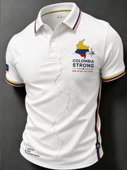 Men's Colombia Strong Pray For Colombia polo shirt