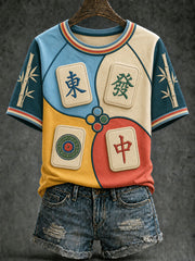 Women's Mahjong Casual T-Shirts
