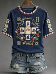 Women's Mahjong Casual T-Shirts