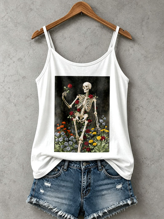 Women's Gothic Skull Tank Top