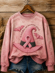 Women's In October We Wear Pink Printed Sweatshirt