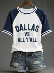 Women's Game Day Football Printed Casual T-Shirt