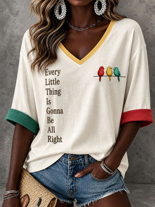 Women's Every Little Thing Is Gonna Be Alright Top