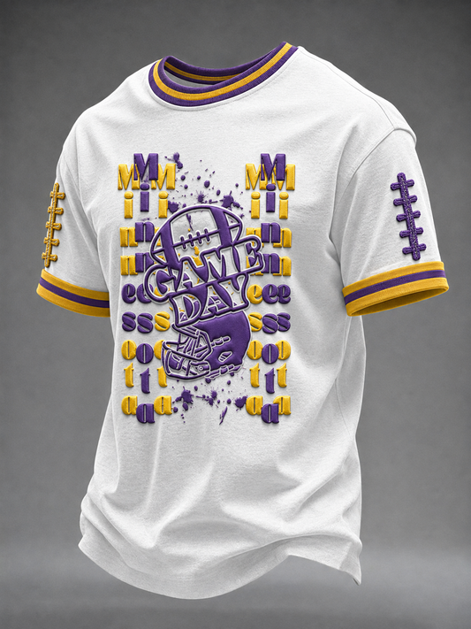 Men's Football Short Sleeves T-shirt