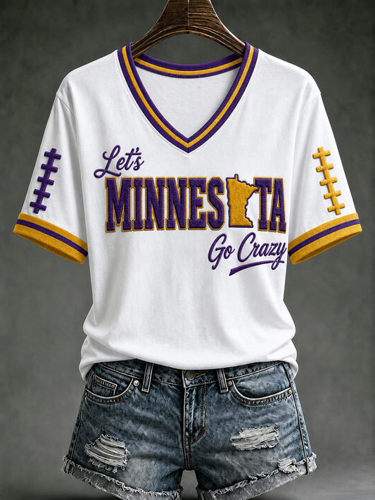 Women's Football Short-sleeved T-shirt