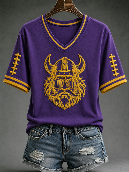 Women's Football Short-sleeved T-shirt