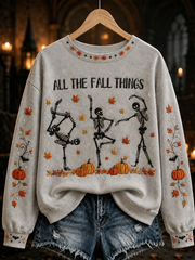Women's All the FALL THINGS Printed Regular Sweatshirt