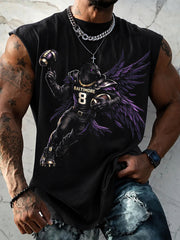 Men's Football Fan Print Vest Top