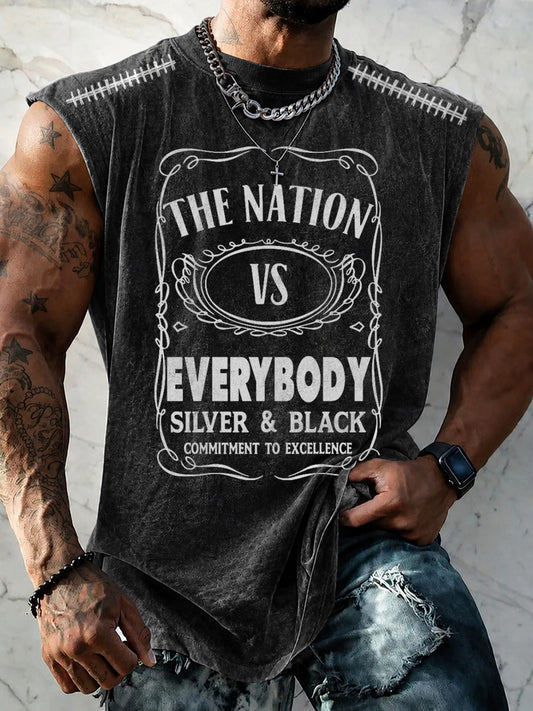 Men's Las Vegas Football Fan Print Vest Top