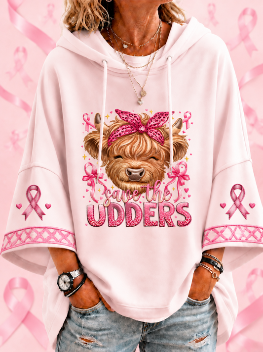 Women’s Save The Udders Short-Sleeve Hoodie