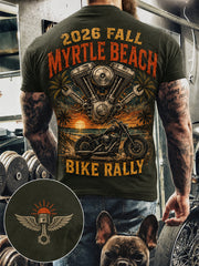 Men's Myrtle Beach Bike Rally Print Short Sleeves T-shirt
