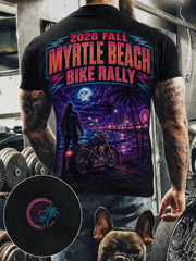 Men's Myrtle Beach Bike Rally Print Short Sleeves T-shirt