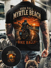Men's Myrtle Beach Bike Rally Print Short Sleeves T-shirt