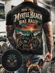 Men's Myrtle Beach Bike Rally Print Short Sleeves T-shirt