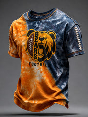 Men's Chicago Football Lover Bears Art Printed T-shirt